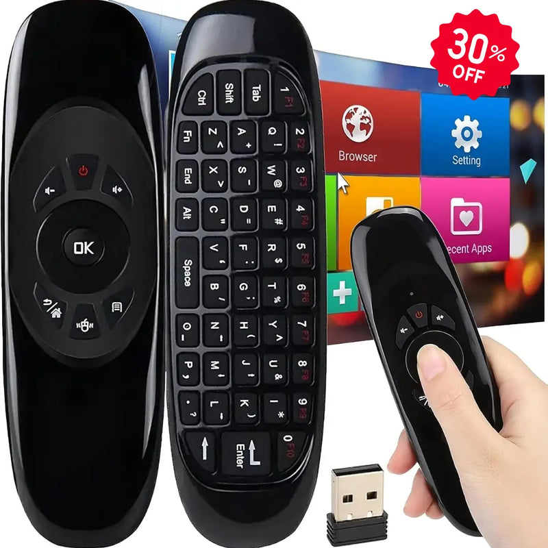 Control Smart Tv Air Mouse Teclado Avanzado Universal ✅
